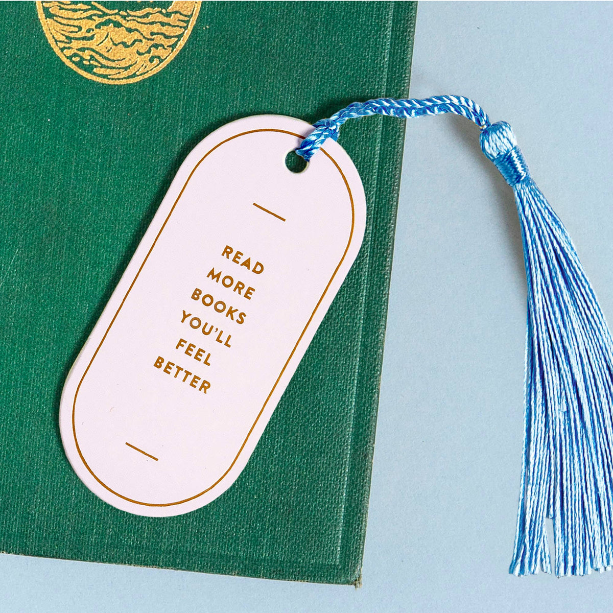 Read More Books vegan leather bookmark