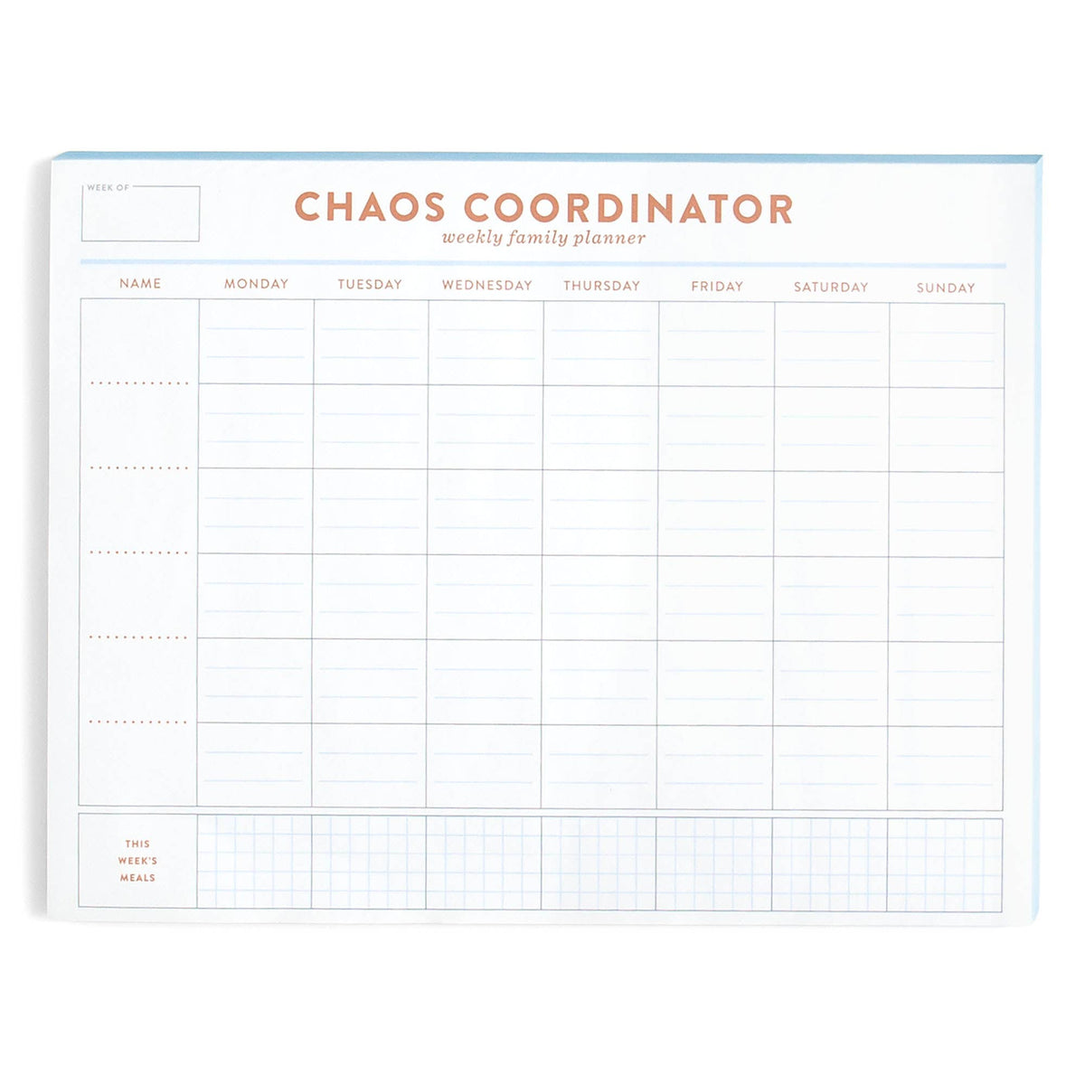 Chaos Coordinator Weekly Family Planner