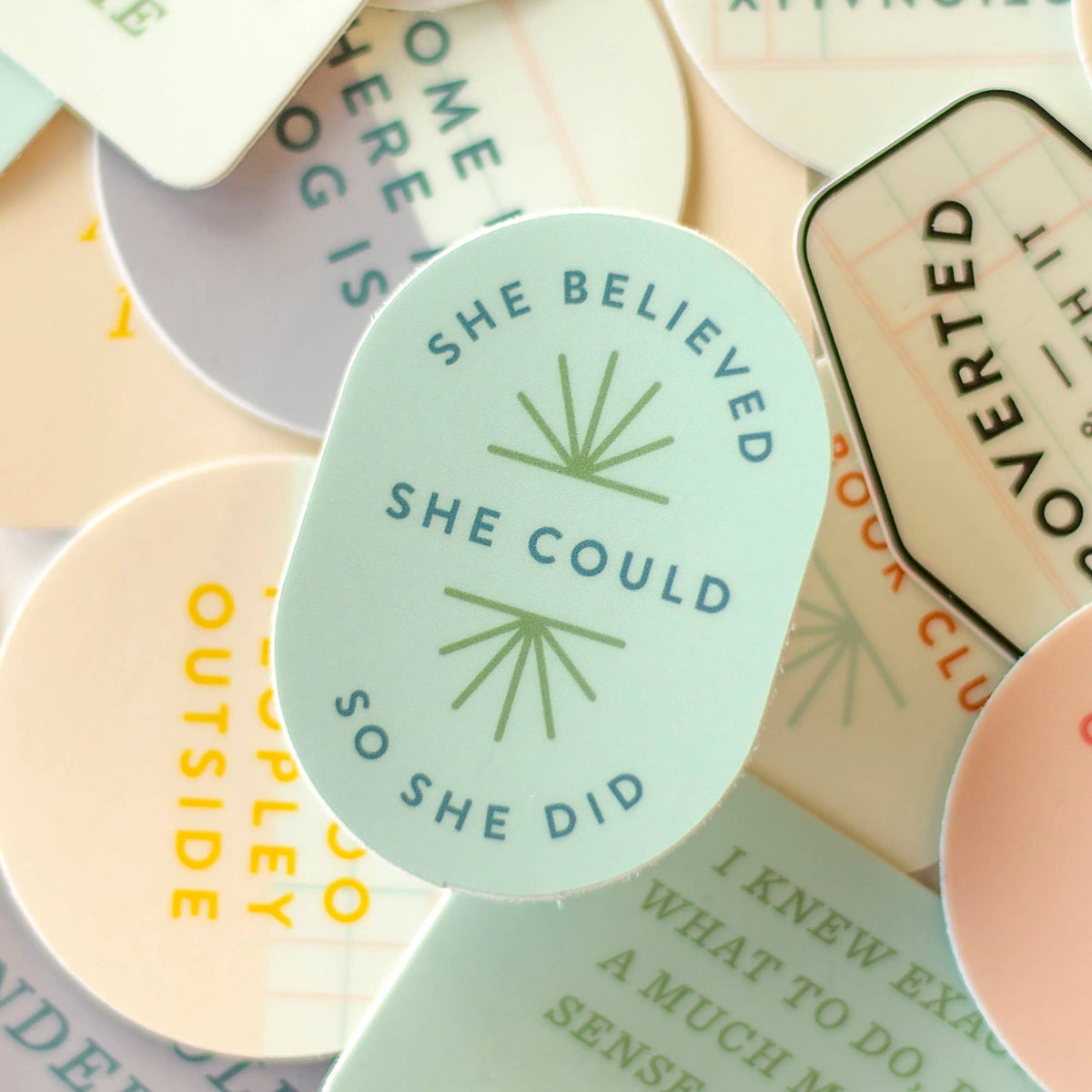 She Believed She Could Decal Sticker