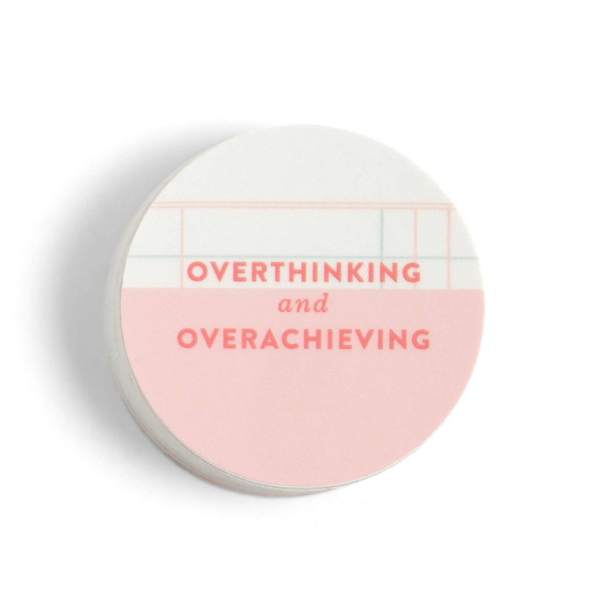 Overthinking & Overachieving Decal Sticker