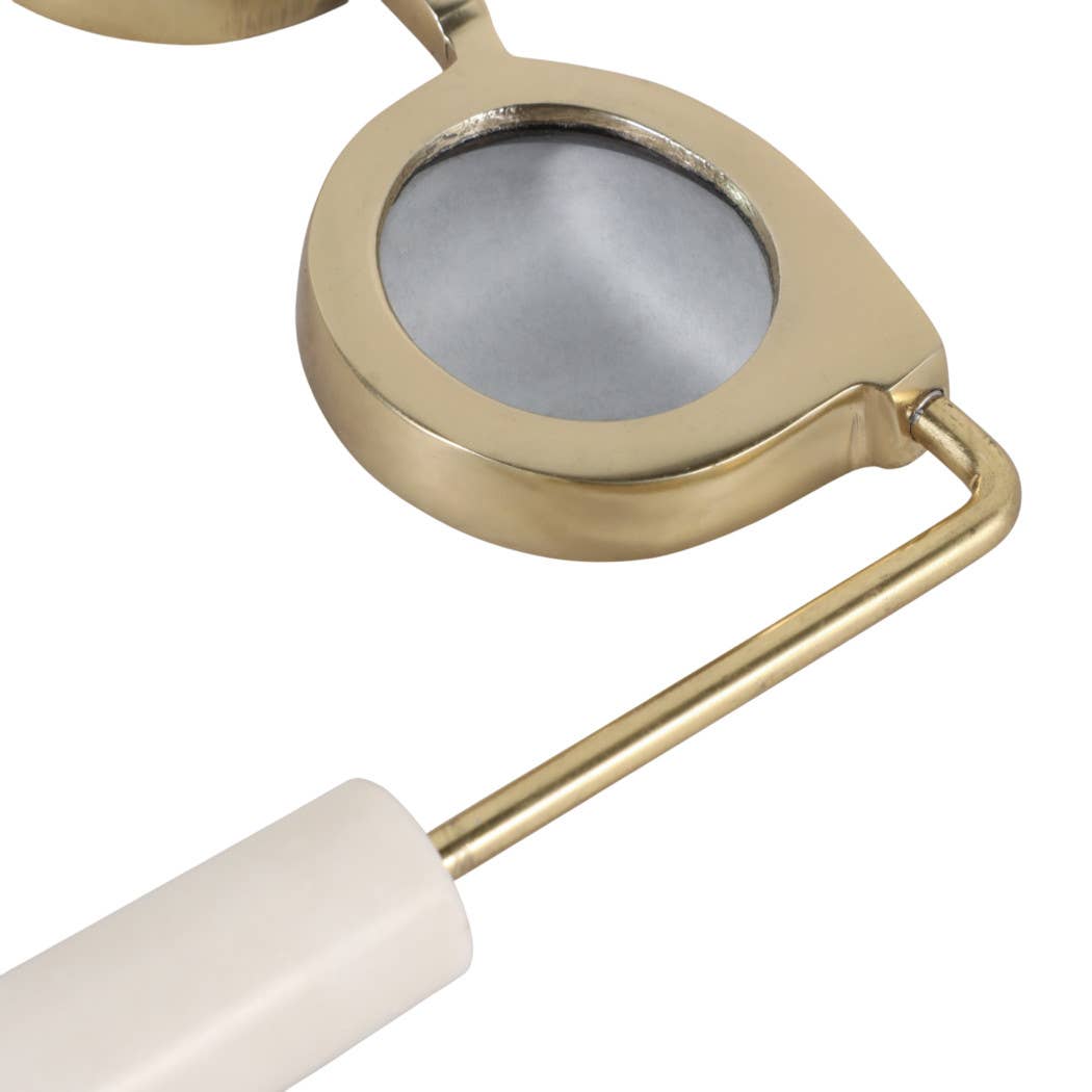 Gold & Marble Handle Magnifying Glass, 8 in.
