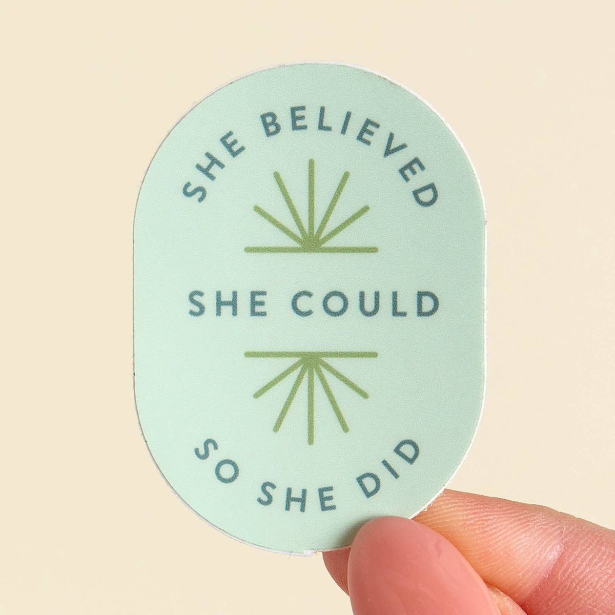 She Believed She Could Decal Sticker