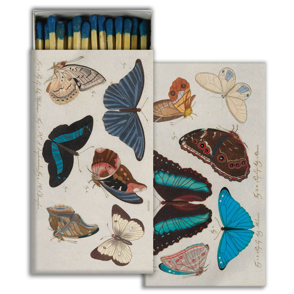 Blue Butterflies Safety Matches