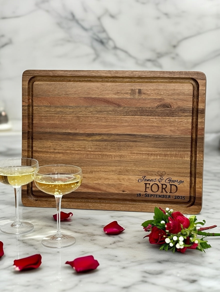 Personalized Wedding Keepsake Cutting Board